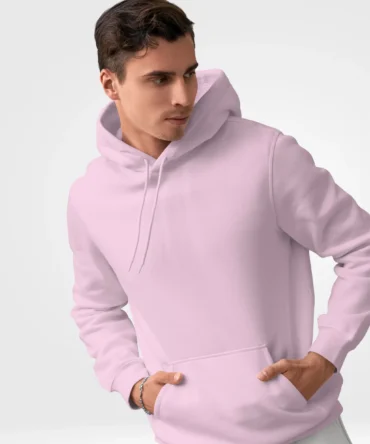 Changeover Unisex Pink Solid Hoodie