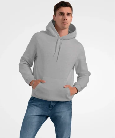 Changeover Unisex Gray Solid Hoodie