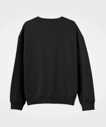 Changeover Unisex Solid Sweatshirt Black