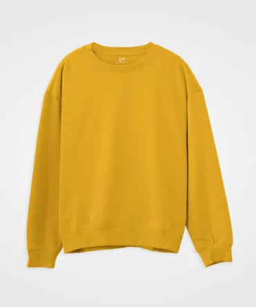 Changeover Unisex Solid Sweatshirt Golden Yellow