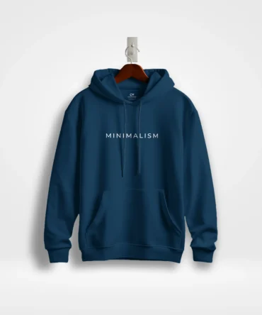 Changeover - Minimalism Navy Blue Hoodie