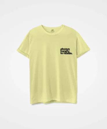 Changeover - Always Hungry to Hustle Yellow T-Shirt