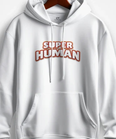 Changeover - Super Human White Hoodie